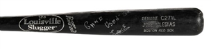 2011 Jose Iglesias Boston Red Sox Signed and Game Collection - Bat, Batting Helmet, and Cleats
